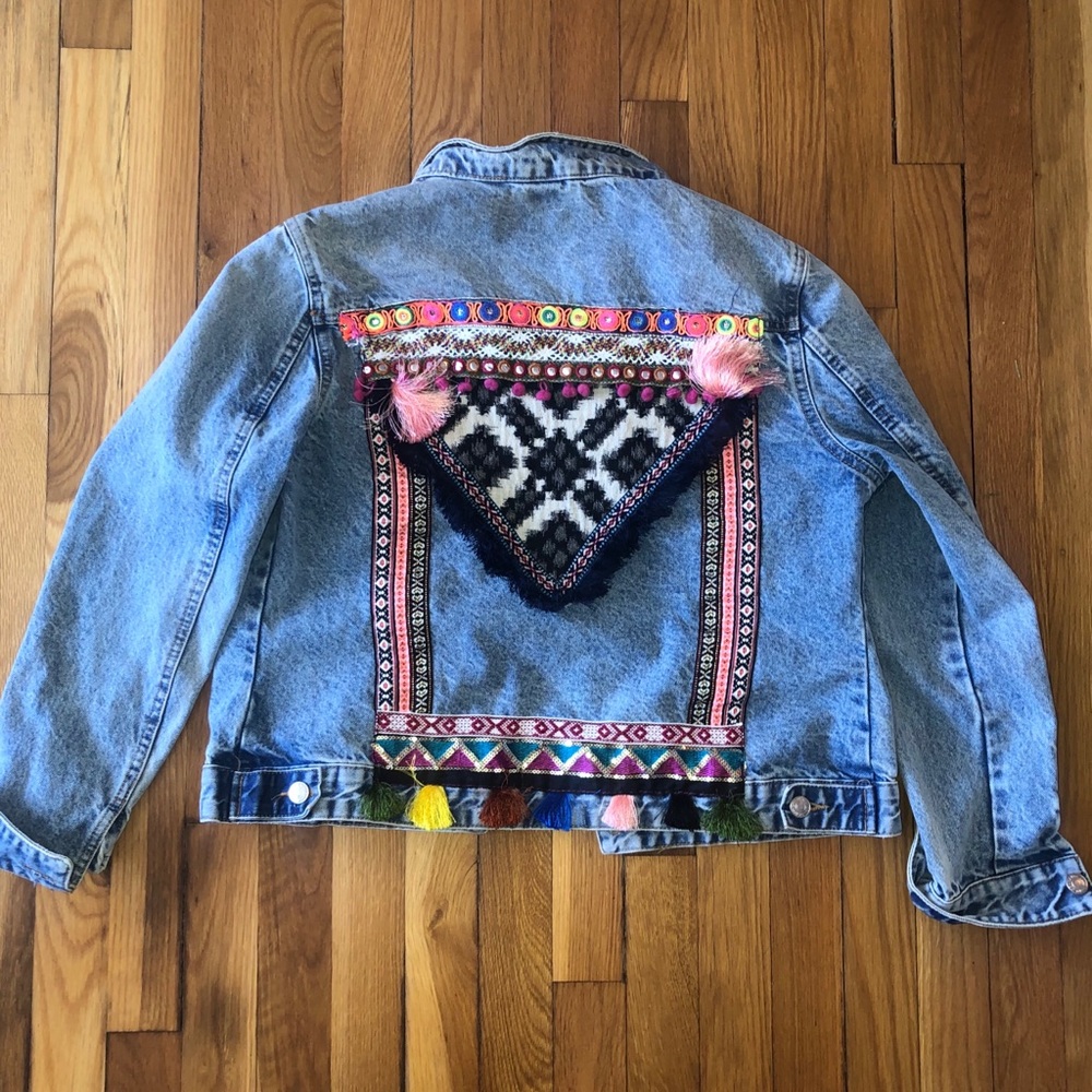 Denim jacket with detail